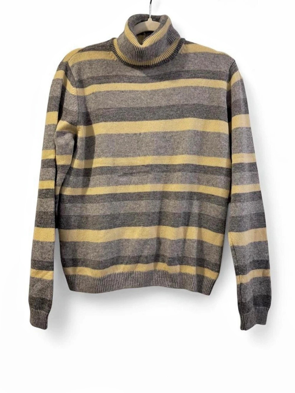 Pendleton Striped Merino Wool Cashmere Turtleneck Size Medium
